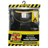 Ruff & Tuff Workwear Men’s Thermal Short Sleeve Shirt, Mixed Sizes, Black