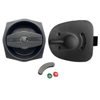 Hartal Left Hand Bar Grip Black Complete Lock suits West Alloy