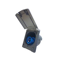 Fawo Grey Flush Mains Inlet with Magnetic Lock