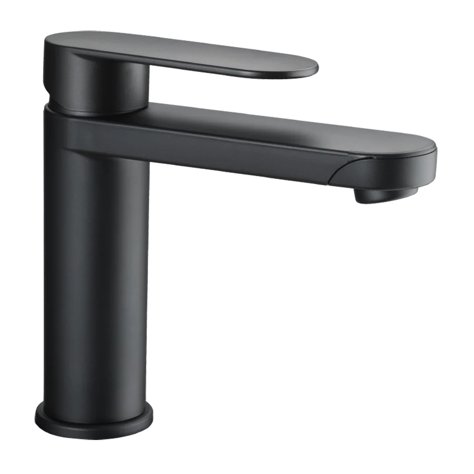 Reich Linnea K Bathroom Tap Black with 25cm Uniquick pipe