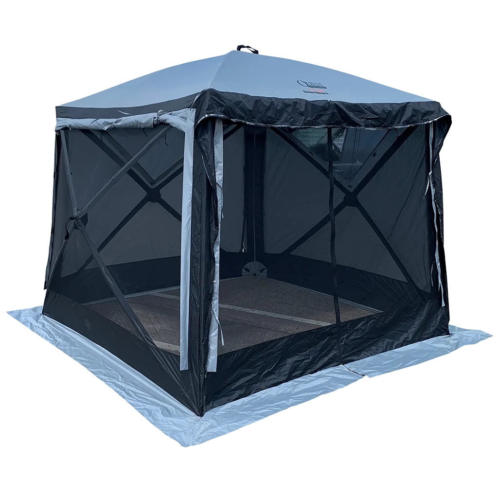 Quest® Screen House 4 Pro Pop Up Gazebo - Grey - Image 2