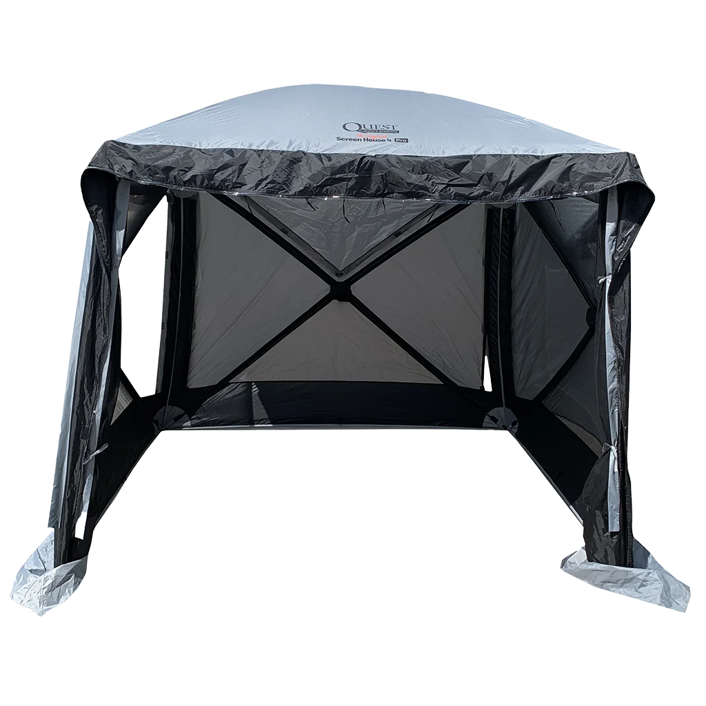 Quest® Screen House 4 Pro Pop Up Gazebo - Grey - Image 3