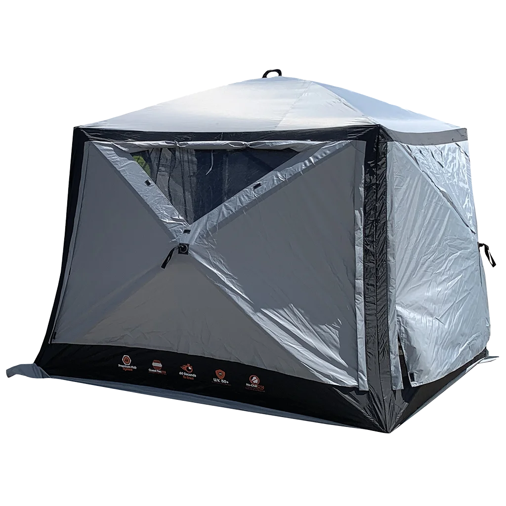 Quest® Screen House 4 Pro Pop Up Gazebo - Grey - Image 4