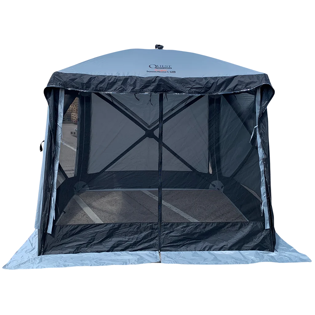 Quest® Screen House 4 Pro Pop Up Gazebo - Grey - Image 6