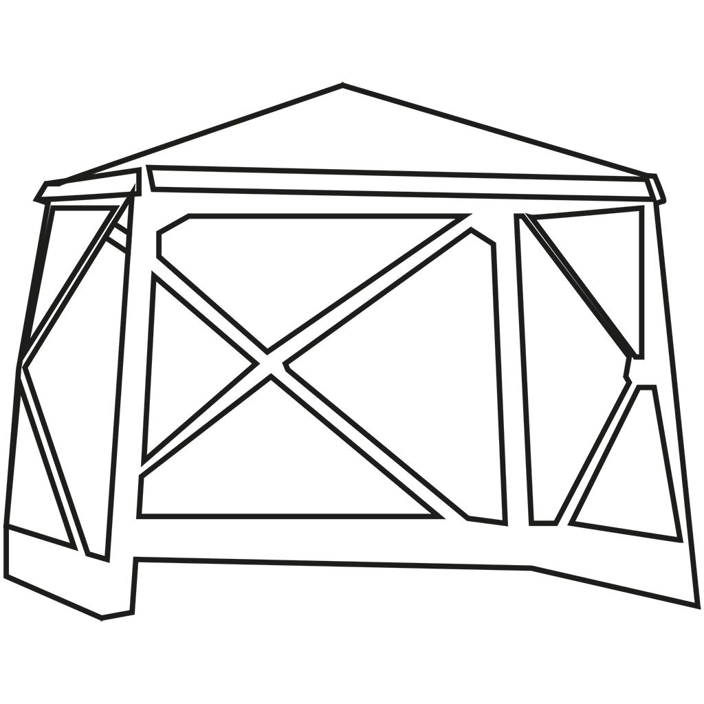 Quest® Screen House 4 Pro Pop Up Gazebo - Grey - Image 9