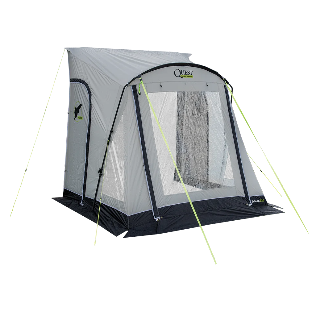 Quest Falcon Pro 220 Poled Porch Awning - Mid Grey - Image 11