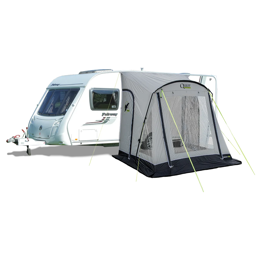 Quest Falcon Pro 220 Poled Porch Awning - Mid Grey - Image 2