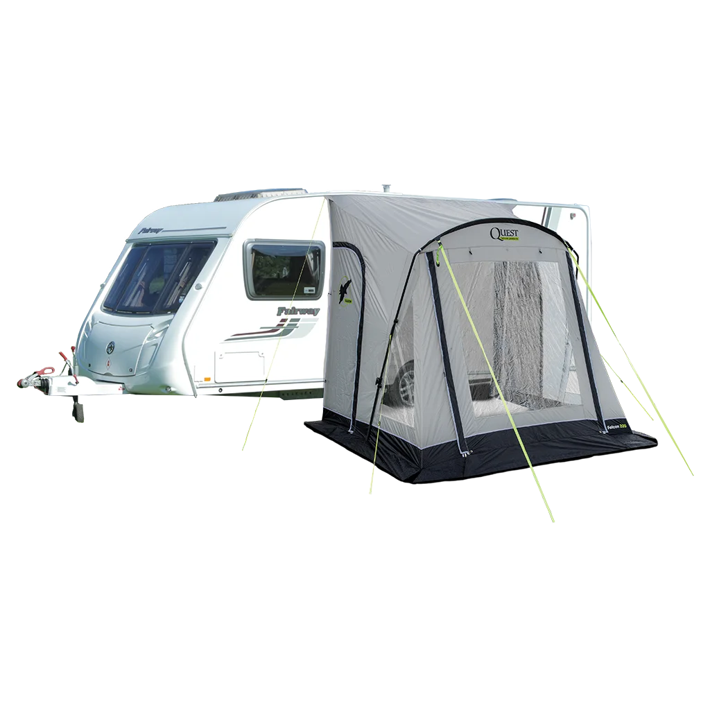 Quest Falcon Pro 220 Poled Porch Awning - Mid Grey - Image 3
