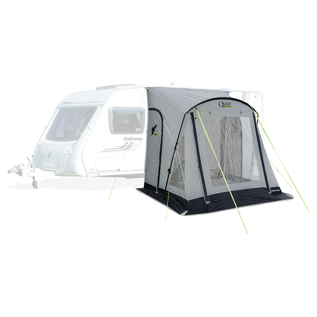 Quest Falcon Pro 220 Poled Porch Awning - Mid Grey - Image 4
