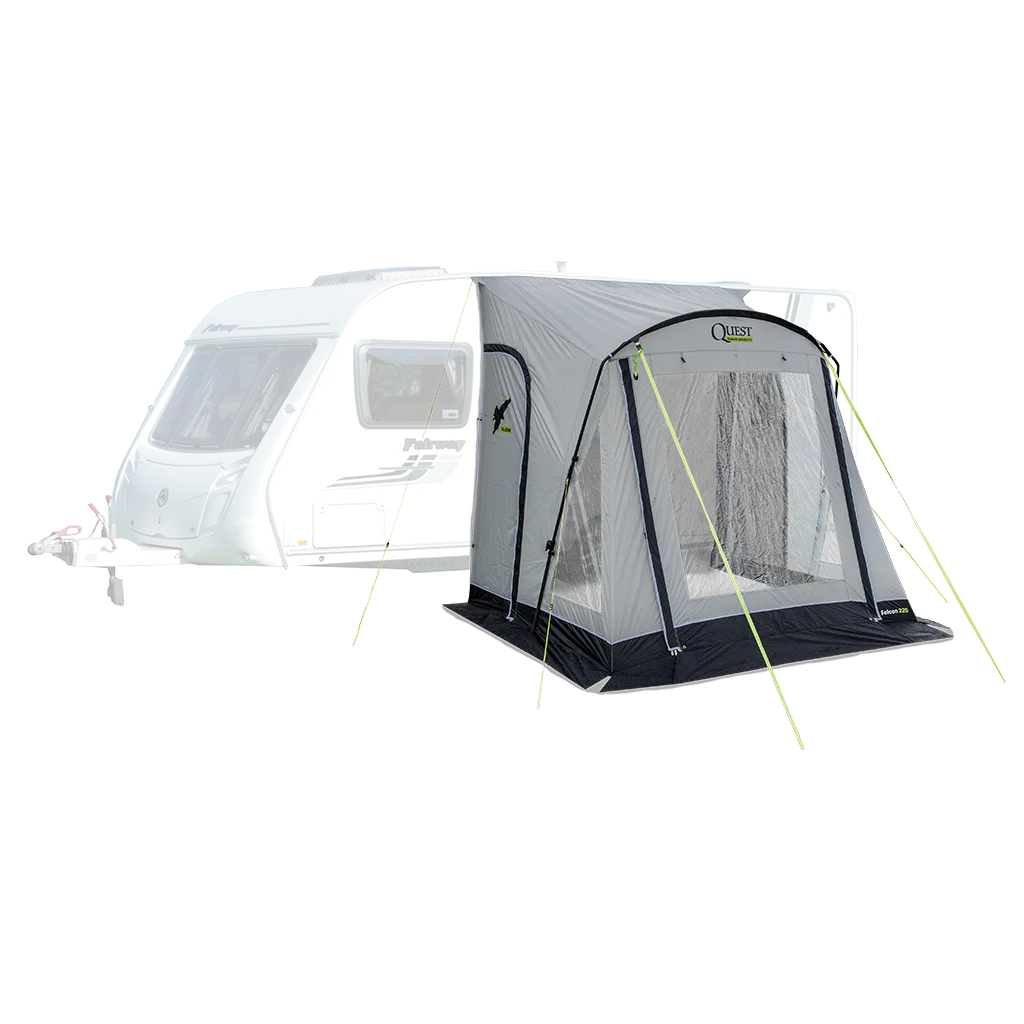 Quest Falcon Pro 220 Poled Porch Awning - Mid Grey - Image 5
