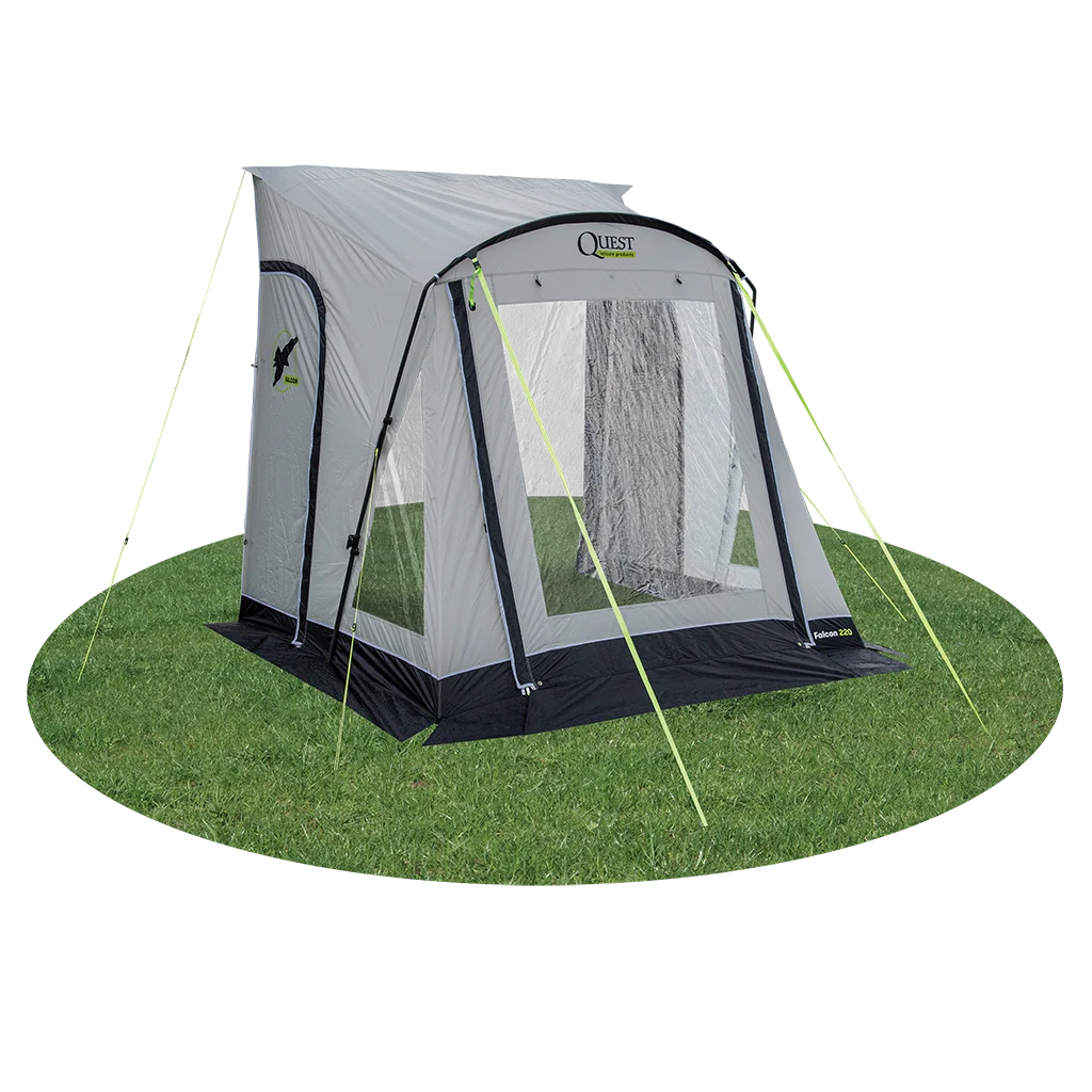 Quest Falcon Pro 220 Poled Porch Awning - Mid Grey - Image 6