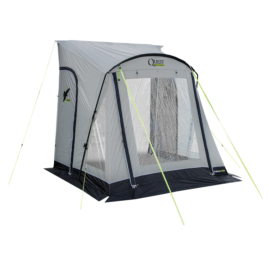 Quest Falcon Pro 220 Poled Porch Awning - Mid Grey - Image 10