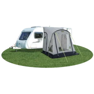 Quest Falcon Pro 220 Poled Porch Awning - Mid Grey