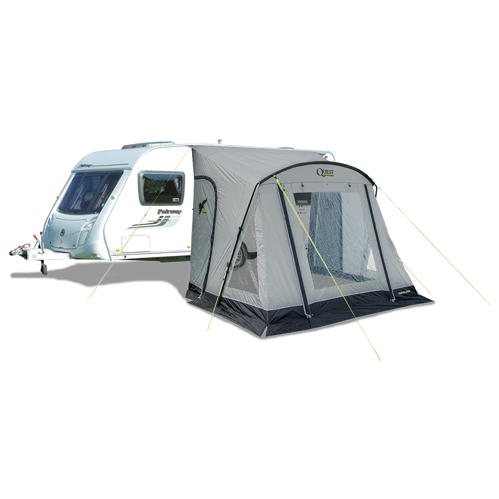 Quest Falcon Pro 260 Poled Porch Awning - Mid Grey - Image 2