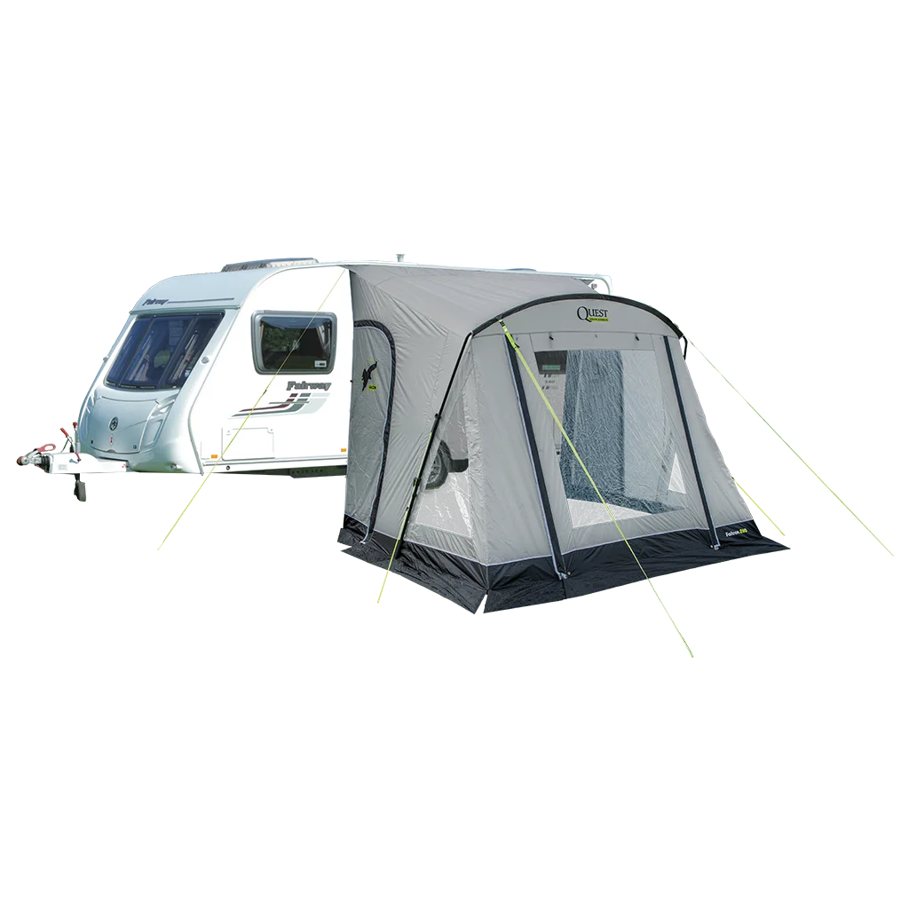 Quest Falcon Pro 260 Poled Porch Awning - Mid Grey - Image 3