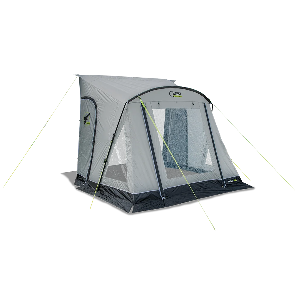 Quest Falcon Pro 260 Poled Porch Awning - Mid Grey - Image 10