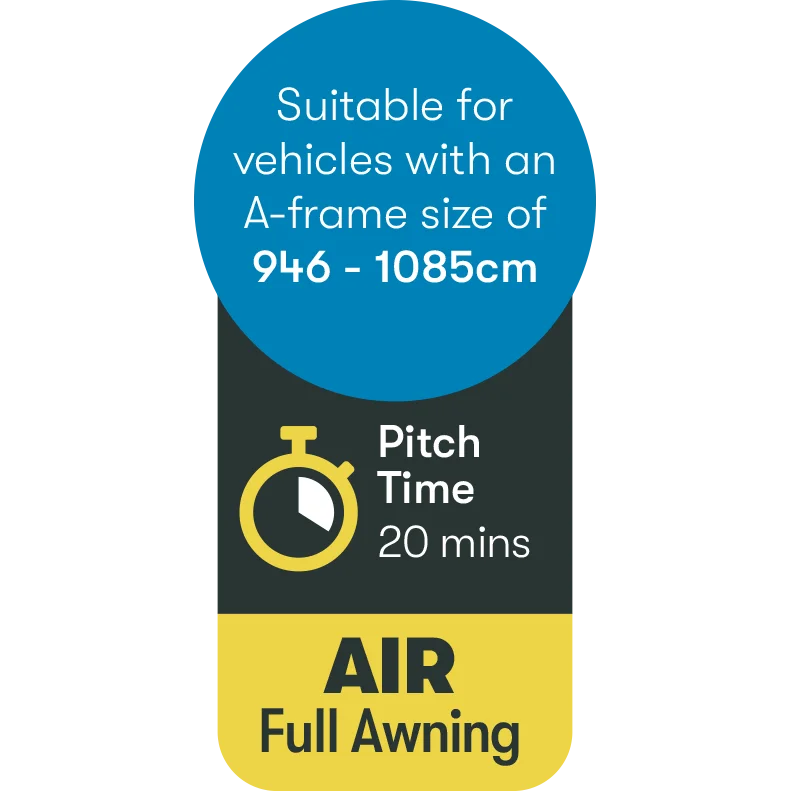 Westfield Galaxy 2 Air Full Awning (946 - 980cm : Size 8 : S) - Image 10