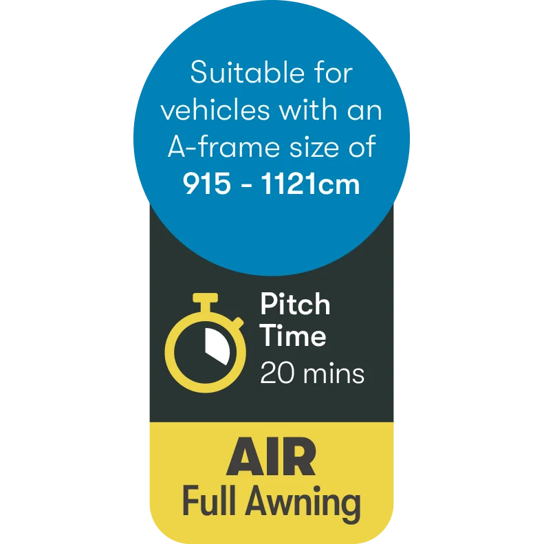Westfield Pluto 2.0 Size 12 Premium Caravan Air Full Awning - Image 10