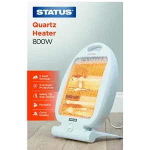Status 800w Quartz Heater - White