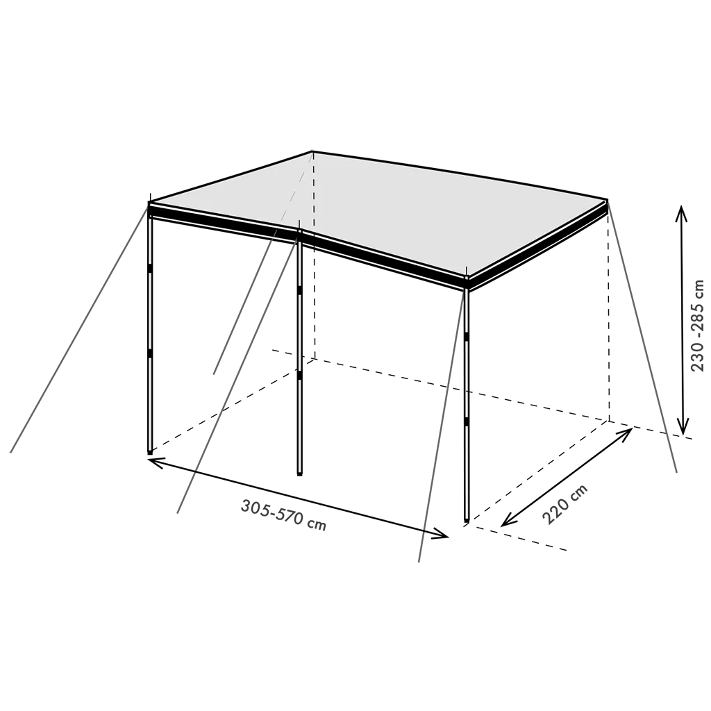 Westfield Sun Shady Pro premium sun canopy (Size 12 : 570 cm) - Image 11