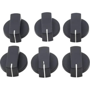 Thetford Black Straight Knobs (6 pack)