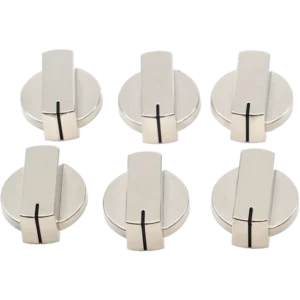 Thetford Gloss Nickel Straight Knobs (6 pack)