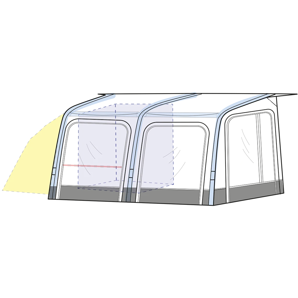 Westfield Vega 2.0 High 330 Premium Motorhome Air Porch Awning (260 - 285cm) - Image 9