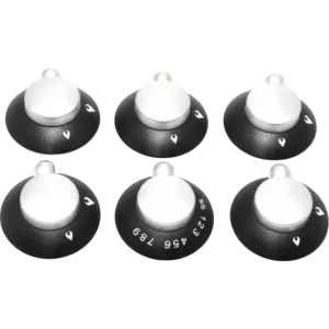 Thetford Oven & Grill knobs Black (6 Pack)