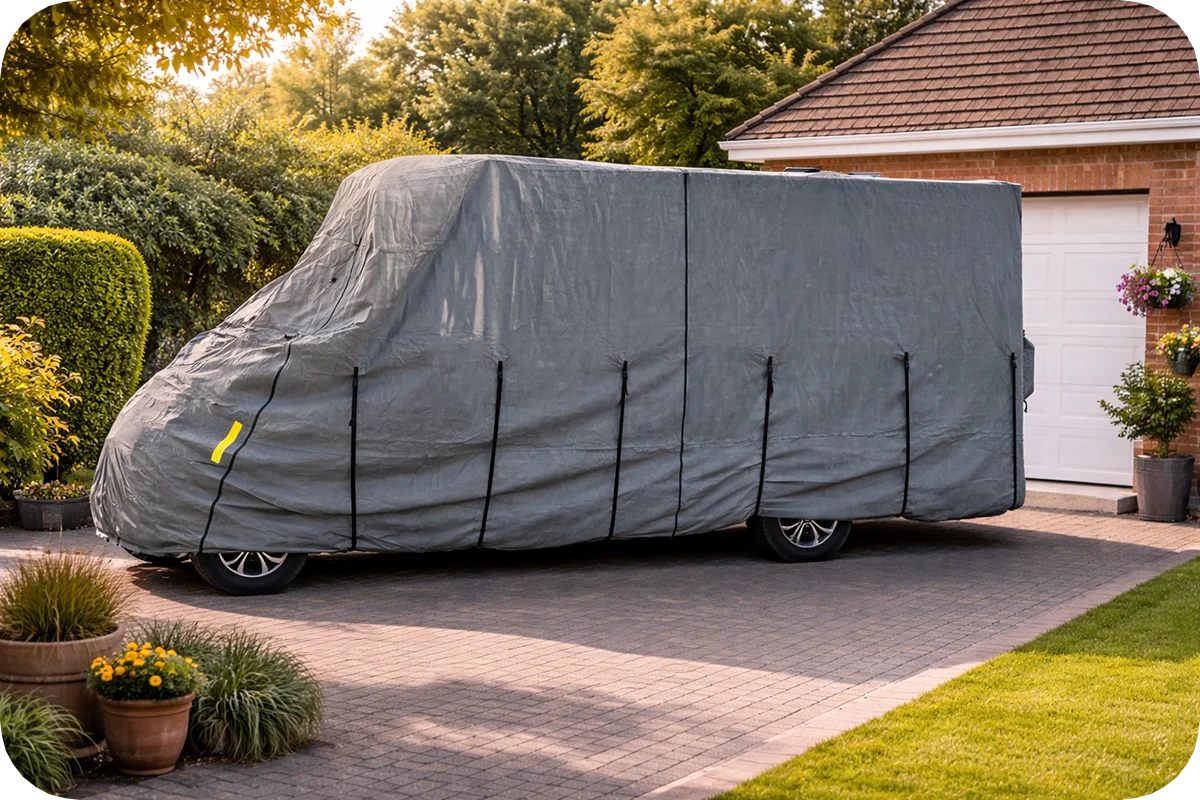 Motorhome Cover Max - 7.0m-7.5m - Grey - Image 2