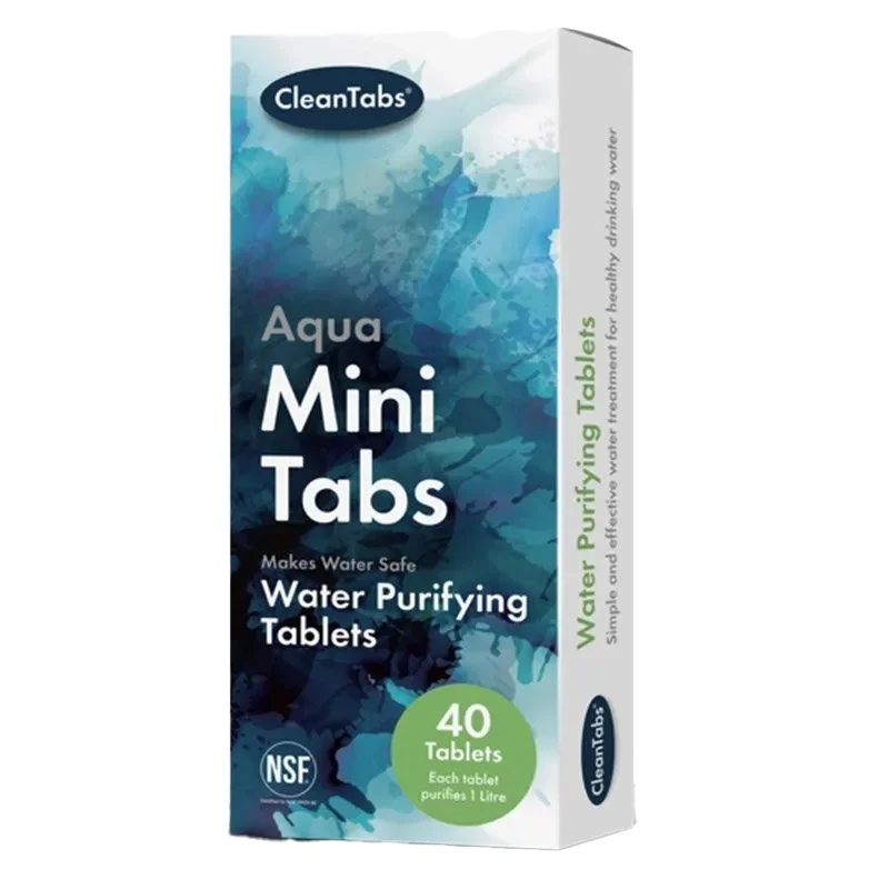 Clean Tabs Aqua Mini Tabs Water Purifying Tablets (Order in multiples of 18)