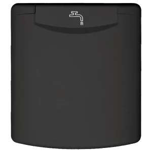 Fawo Black Mains Water Inlet with Magnetic Lock