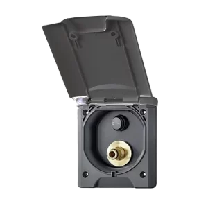 Fawo Outdoor Shower Black with switch for pump