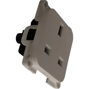 Fawo White 3 Pin Socket