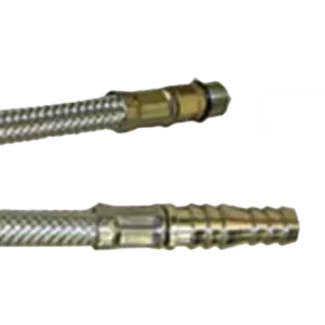 Dimatec 300mm Ribbed Flexi Tap Hose with Barbed End (order in multiples of 2)
