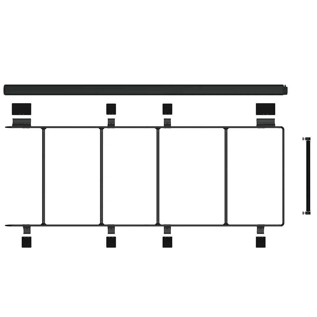 Fiamma Roof Rail Ducato - Deep Black