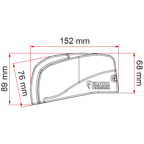 Fiamma F40 Van Deep Black 210 Royal Grey - Image 2