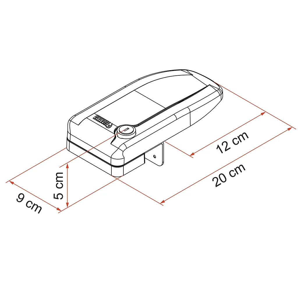 Fiamma Safe Door Magnum Frame White - Image 2