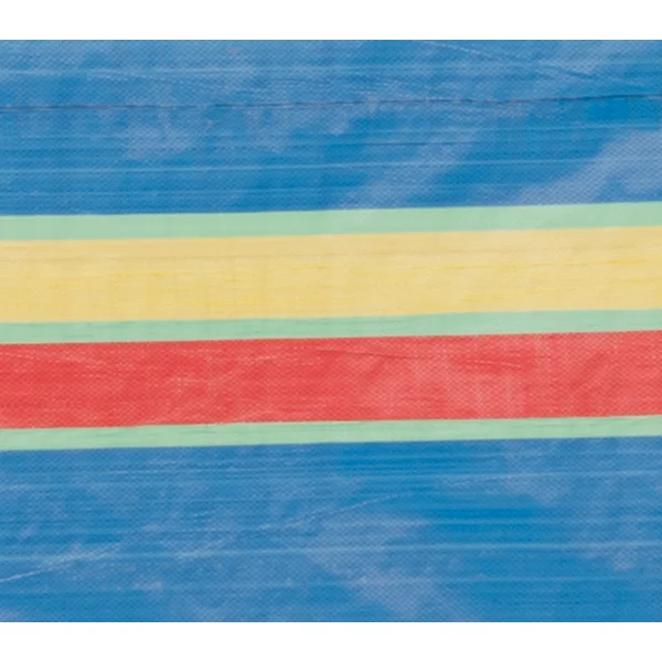 5 Pole Multicoloured Polythene Windbreak - Image 6