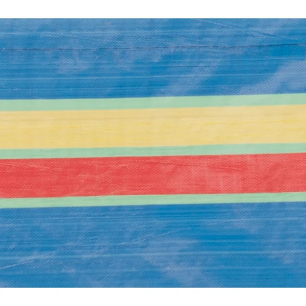 6 Pole Multicoloured Polythene Windbreak - Image 6