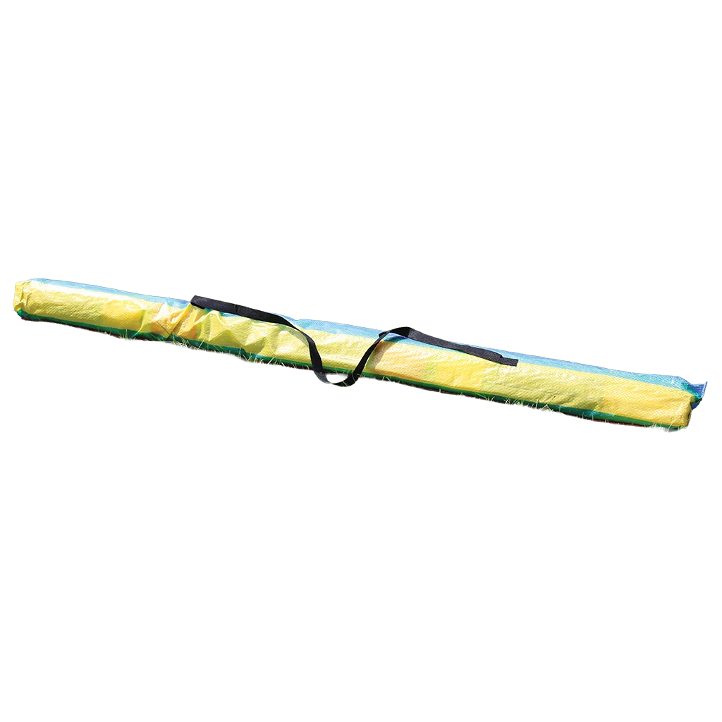 8 Pole Multicoloured Polythene Windbreak - Image 9