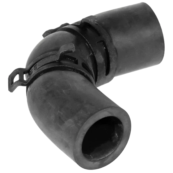 Alde Rubber 90° Elbow with Mounted Band Clips