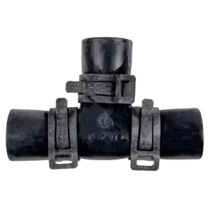 Alde Rubber T Joint with Mounted Band Clips
