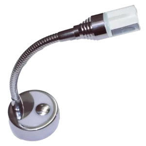 Dimatec Chrome 12V 1W Flexi Touch Reading Light with Dual Colour