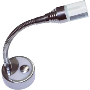 Dimatec Chrome 12v1w Flexi Touch Reading Light with Dual Colour