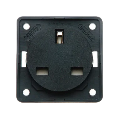 W4 Berker 3-Pin 13A Socket - Anthracite