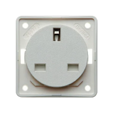 W4 Berker 3-Pin 13A Socket - White