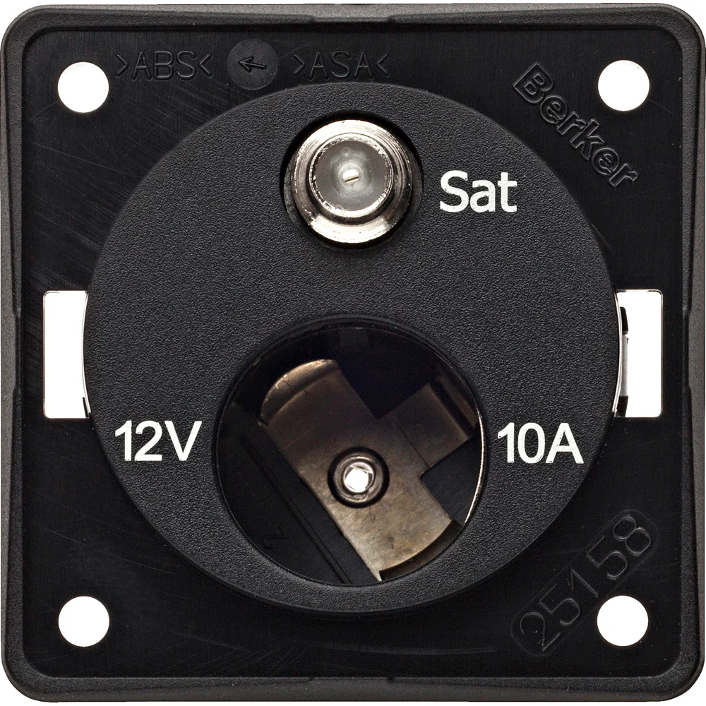 W4 Berker 12V Cigar Socket/Satellite Point - Anthracite