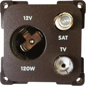 CBE Brown 12V auto + TV + Sat