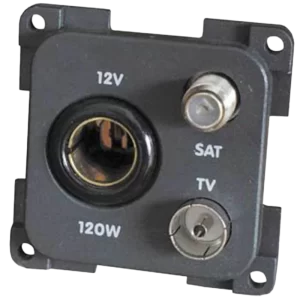 CBE Grey 12v + TV + SAT Socket