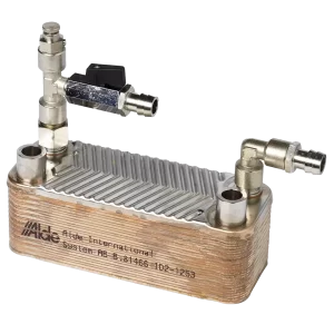 Alde Engine Heat Exchanger with Manifold